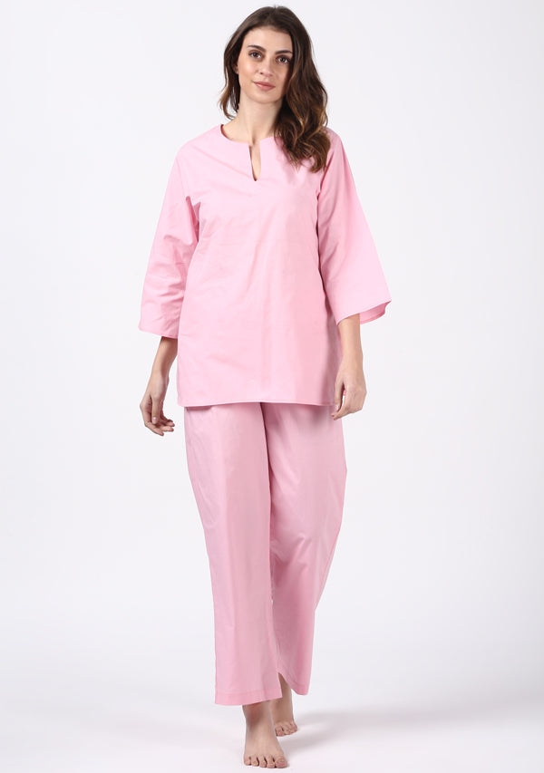 Pink Cotton Night Suit - unidra.myshopify.com