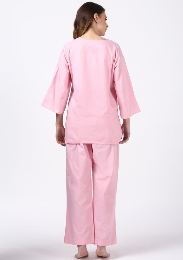 Pink Cotton Night Suit - unidra.myshopify.com