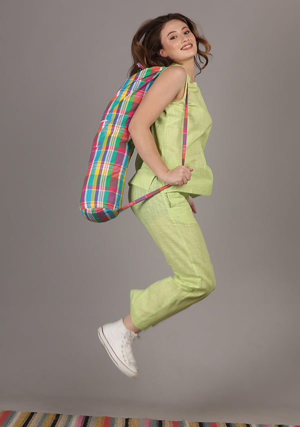 Neon Sleeveless Cotton Yoga Wear