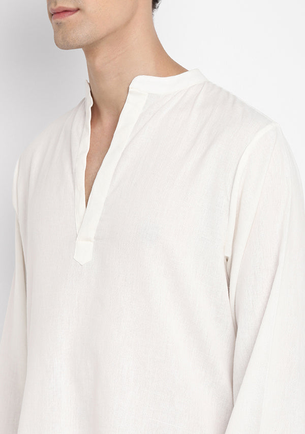 White Cotton Shirt and Pyjamas For Men - unidra.myshopify.com