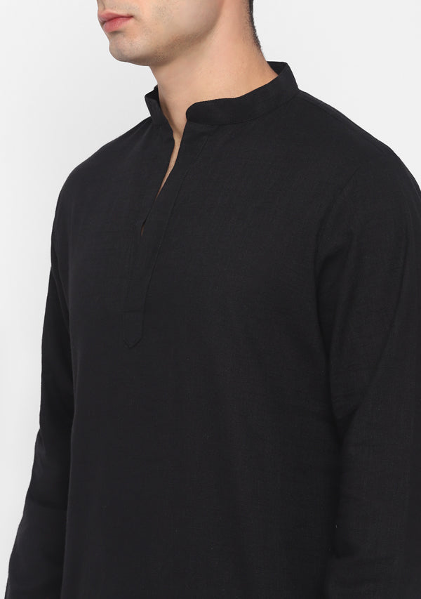 Black Cotton Shirt and Pyjamas For Men - unidra.myshopify.com