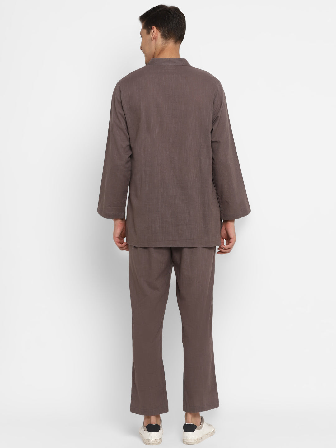 Grey Cotton Shirt and Pyjamas For Men - unidra.myshopify.com