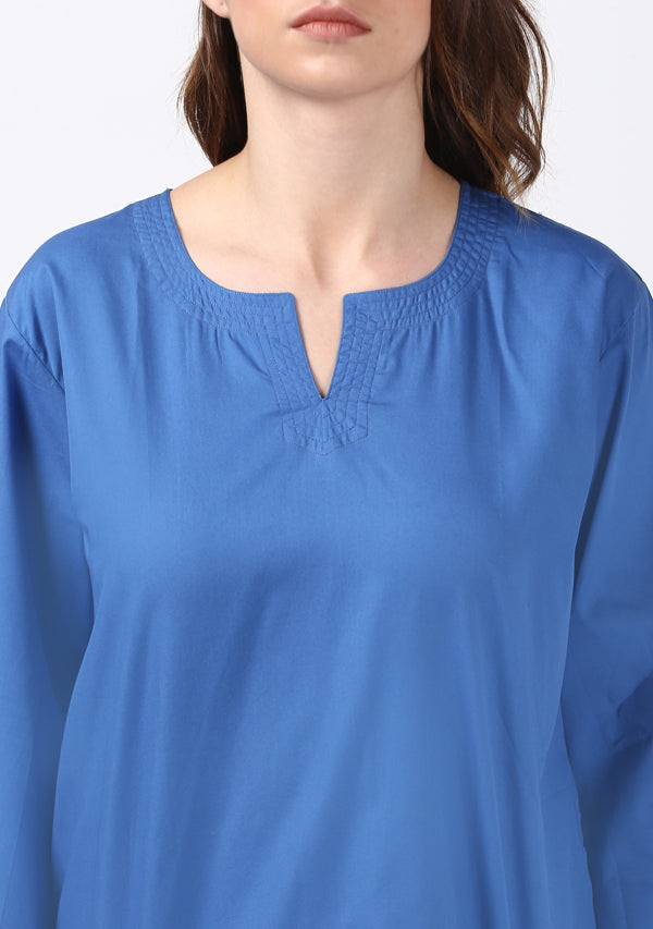 Blue Cotton Night Suit - unidra.myshopify.com