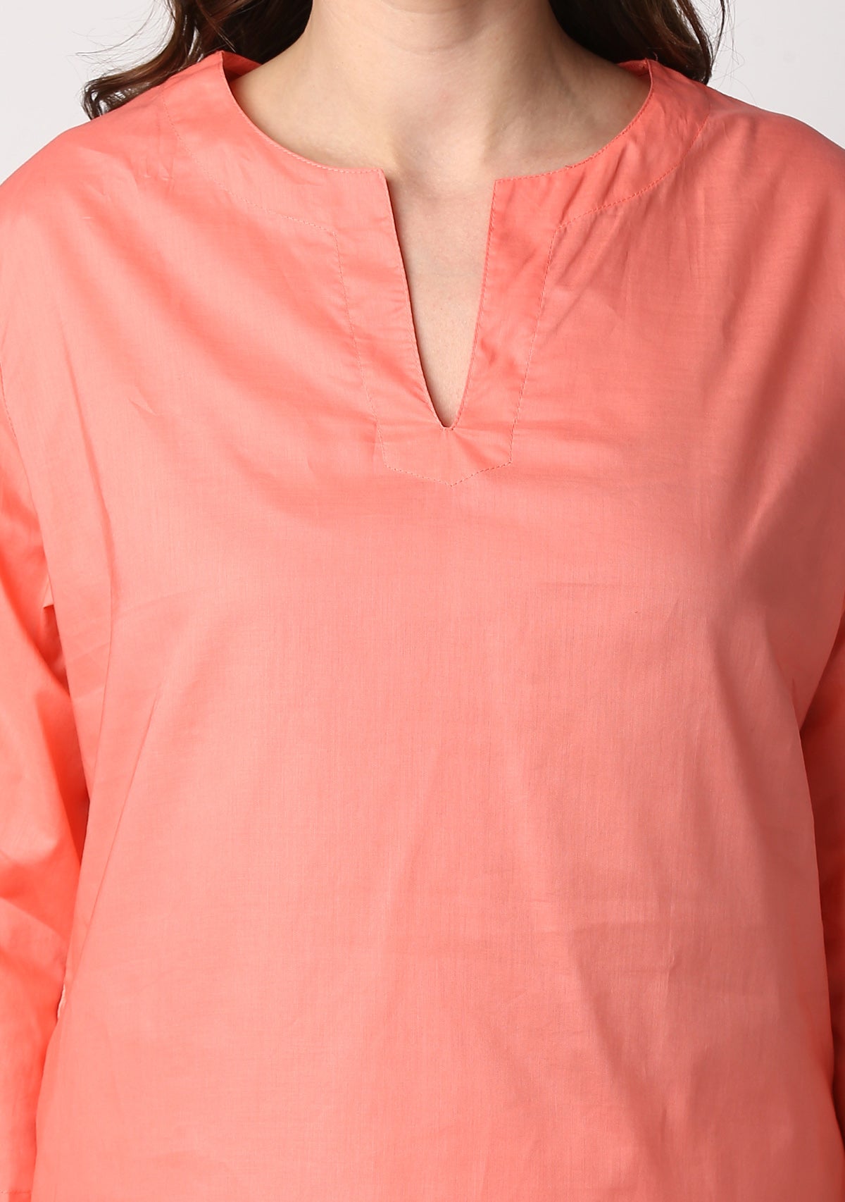 Peach Cotton Night Suit - unidra.myshopify.com