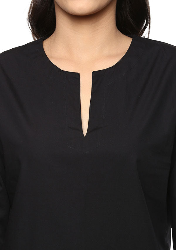 Black Cotton Night Suit - unidra.myshopify.com